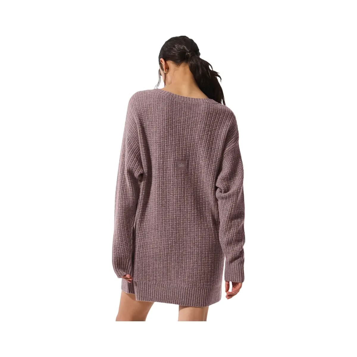 Alo Women's Cashmere Plush Waffle Dress - Mushroom Heather