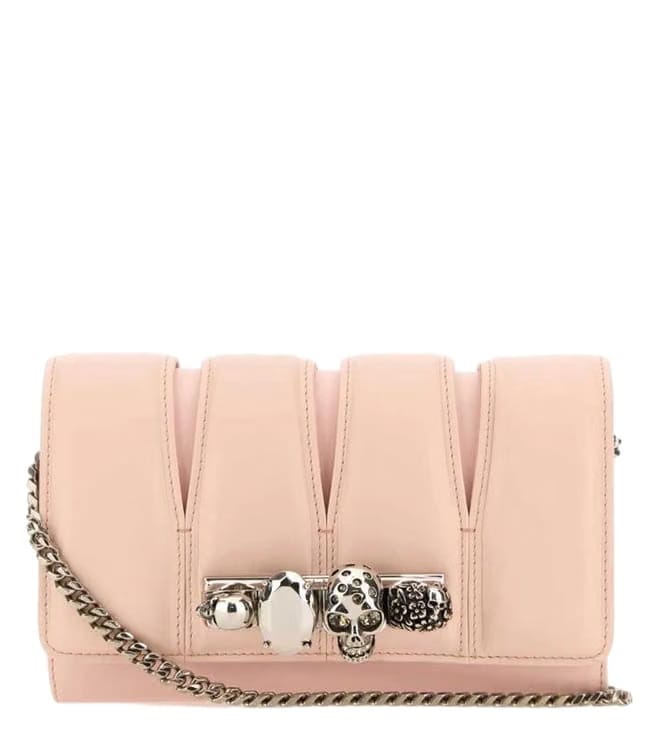 Pink Leather The Slash Shoulder Bag