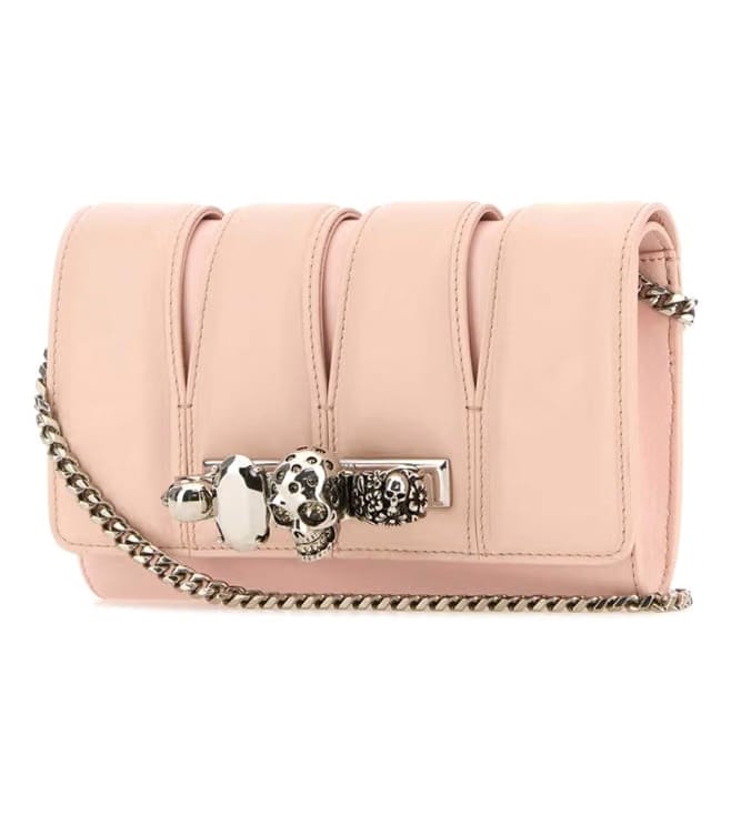 Pink Leather The Slash Shoulder Bag