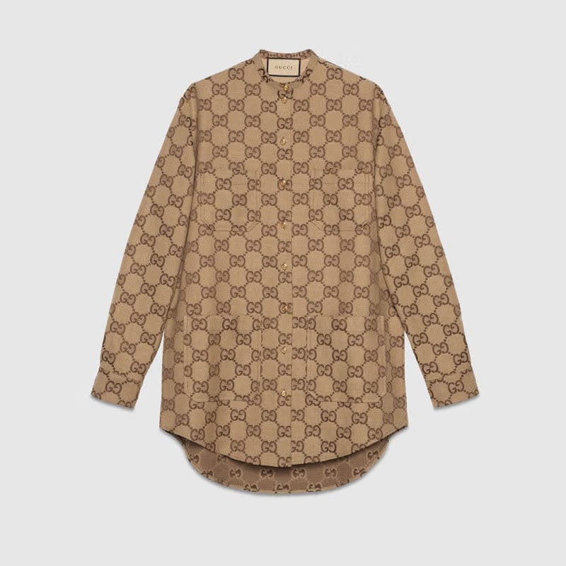 Maxi GG canvas shirt