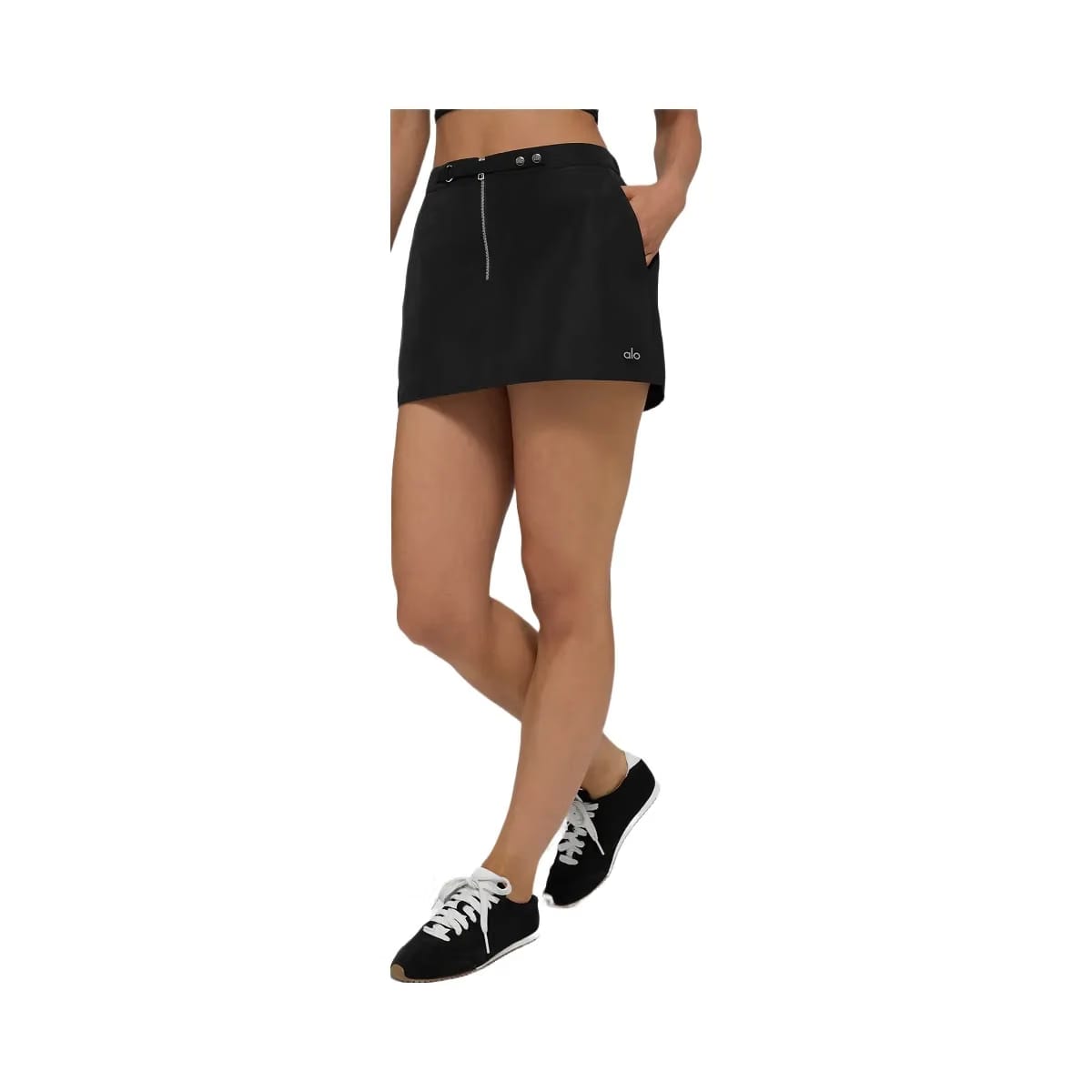 Alo Women's Work It Mini Skirt - Black