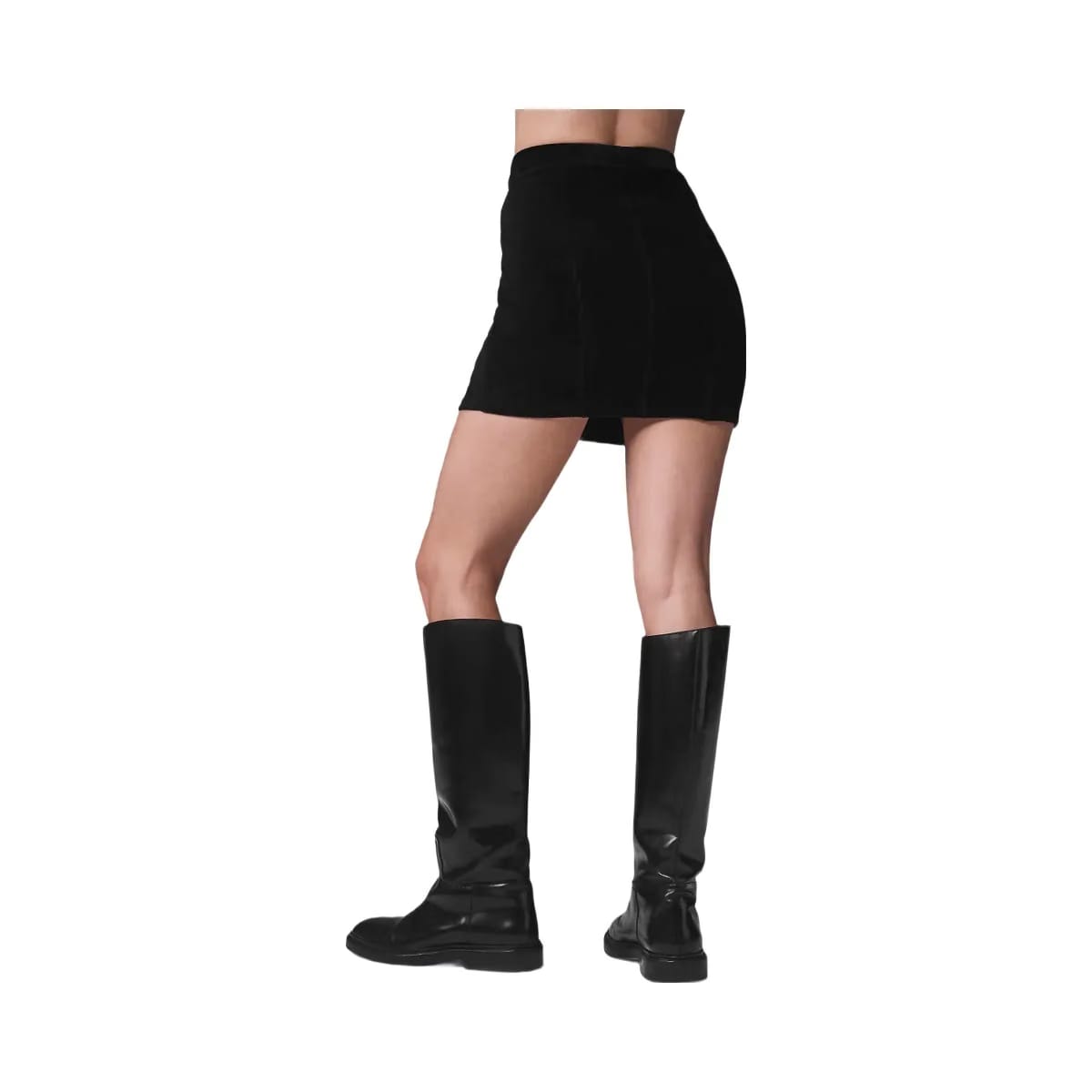 Alo Women's Micro Corduroy Winter Break Mini Skirt - Black