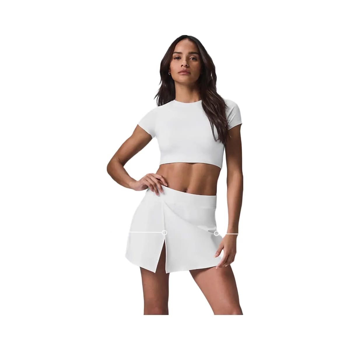 Alo Women's Alosoft Backspin Skirt - White