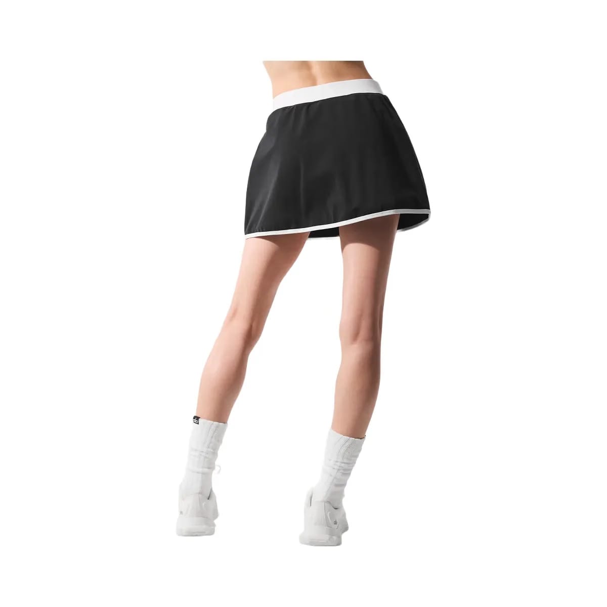 Alo Women's Airbrush Streamlined Skirt - Black/White