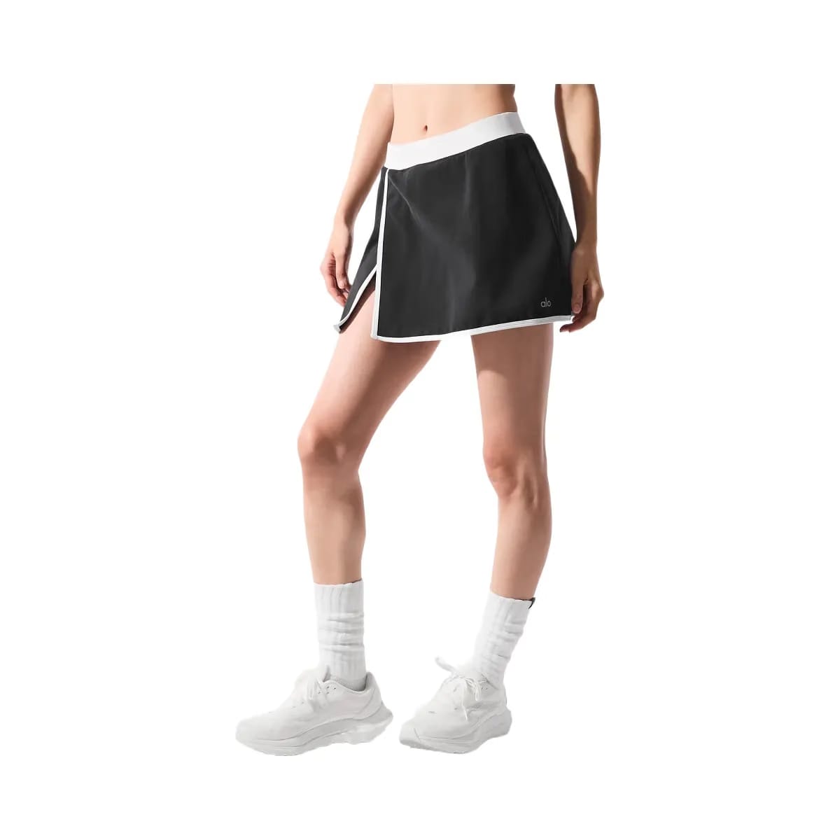 Alo Women's Airbrush Streamlined Skirt - Black/White