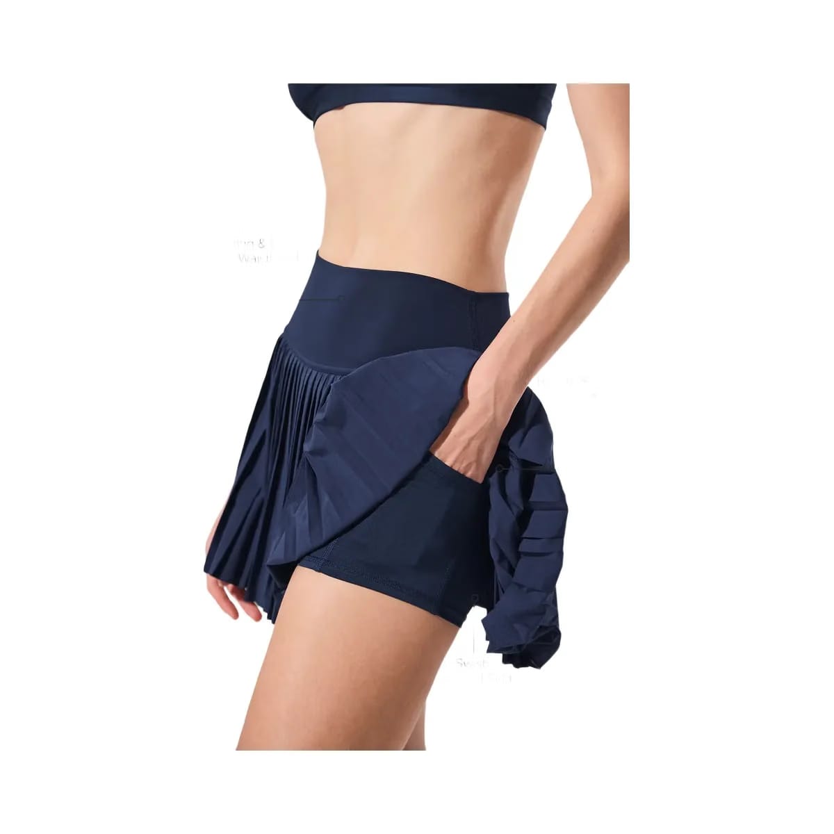 Alo Women's Grand Slam Tennis Skirt - Navy