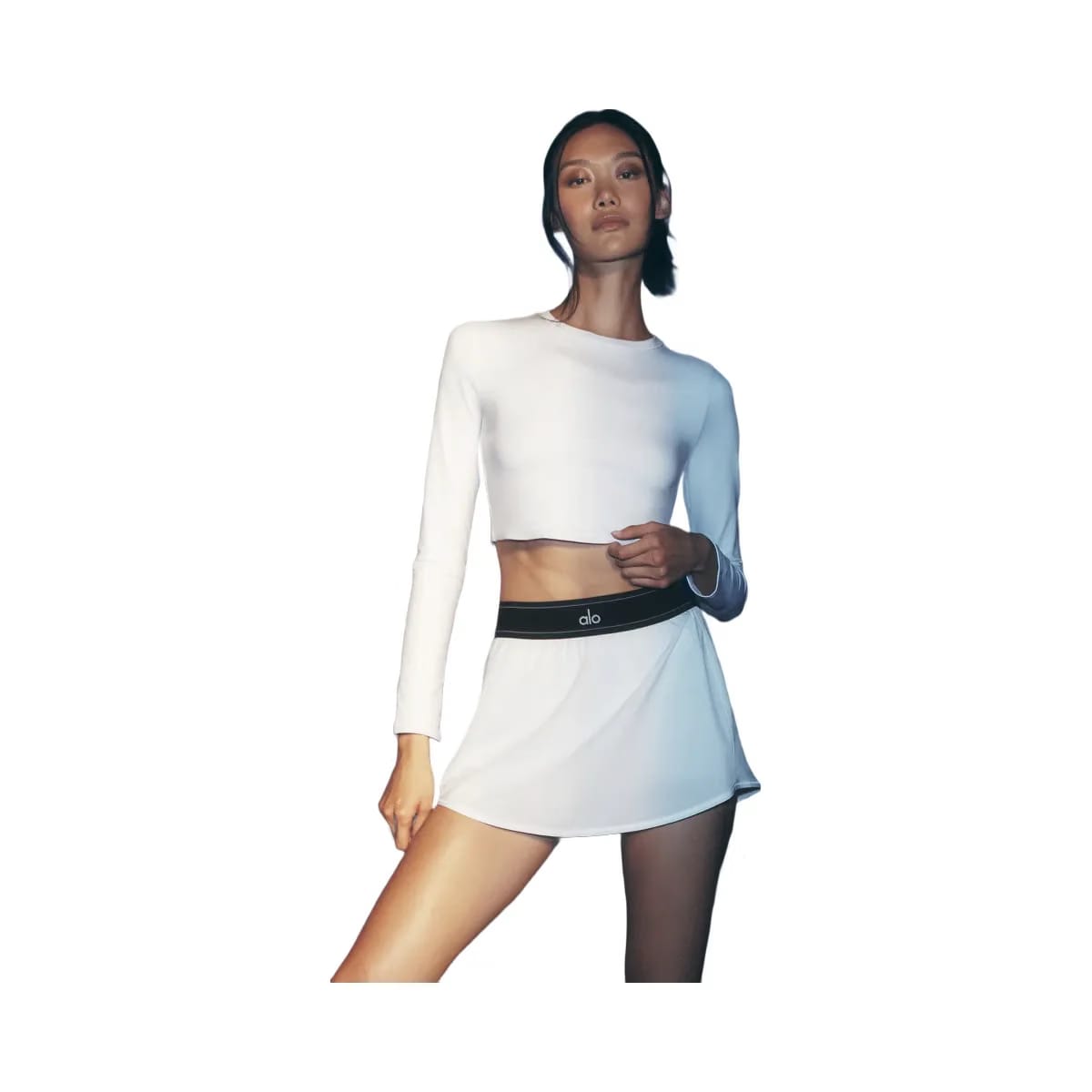 Alo Women's Match Point Tennis Skirt - White