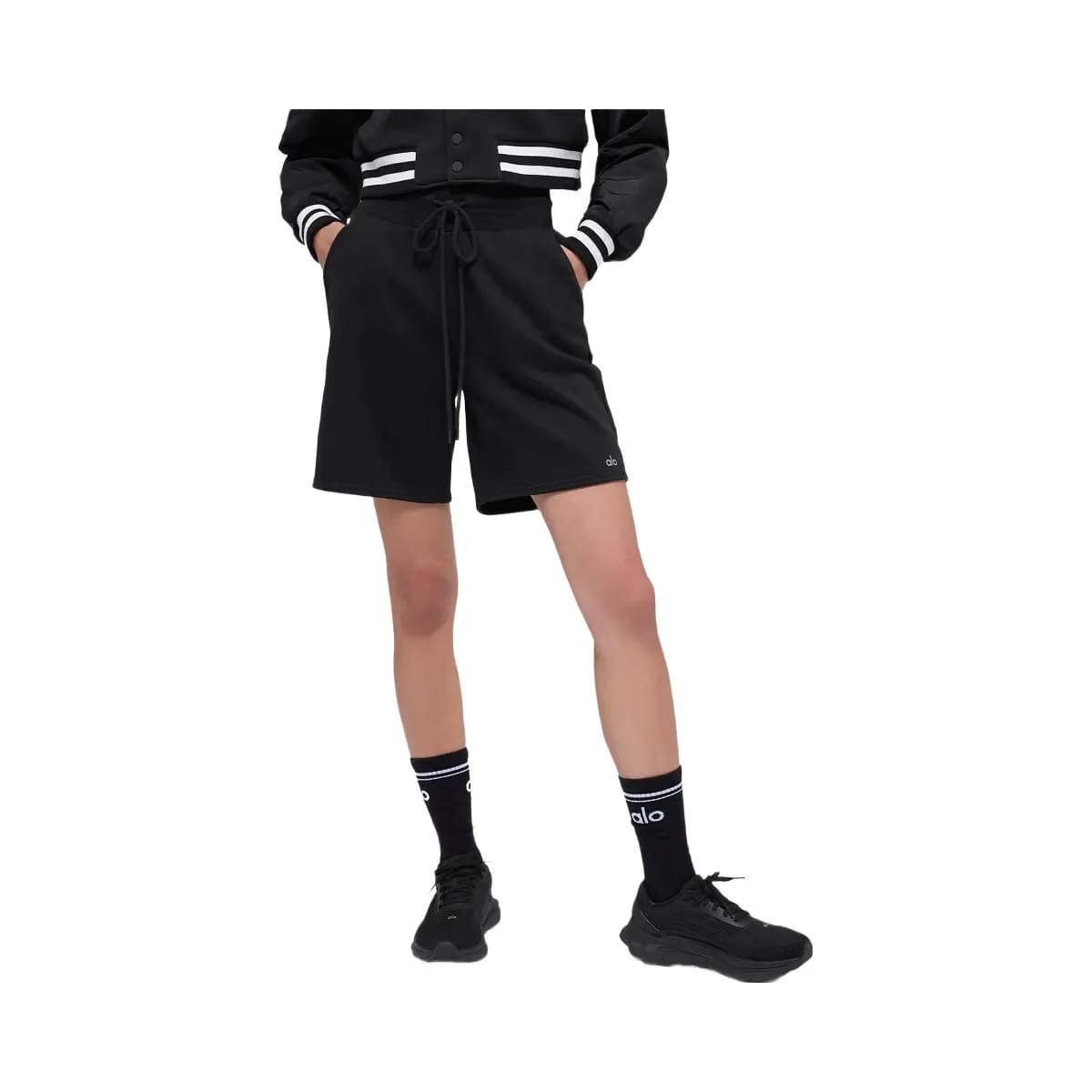Alo Women's High-Waist Easy Sweat Short - Black