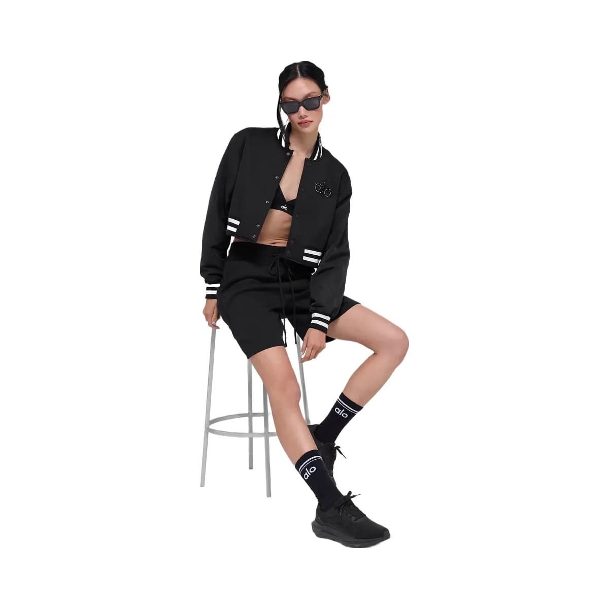 Alo Women's High-Waist Easy Sweat Short - Black