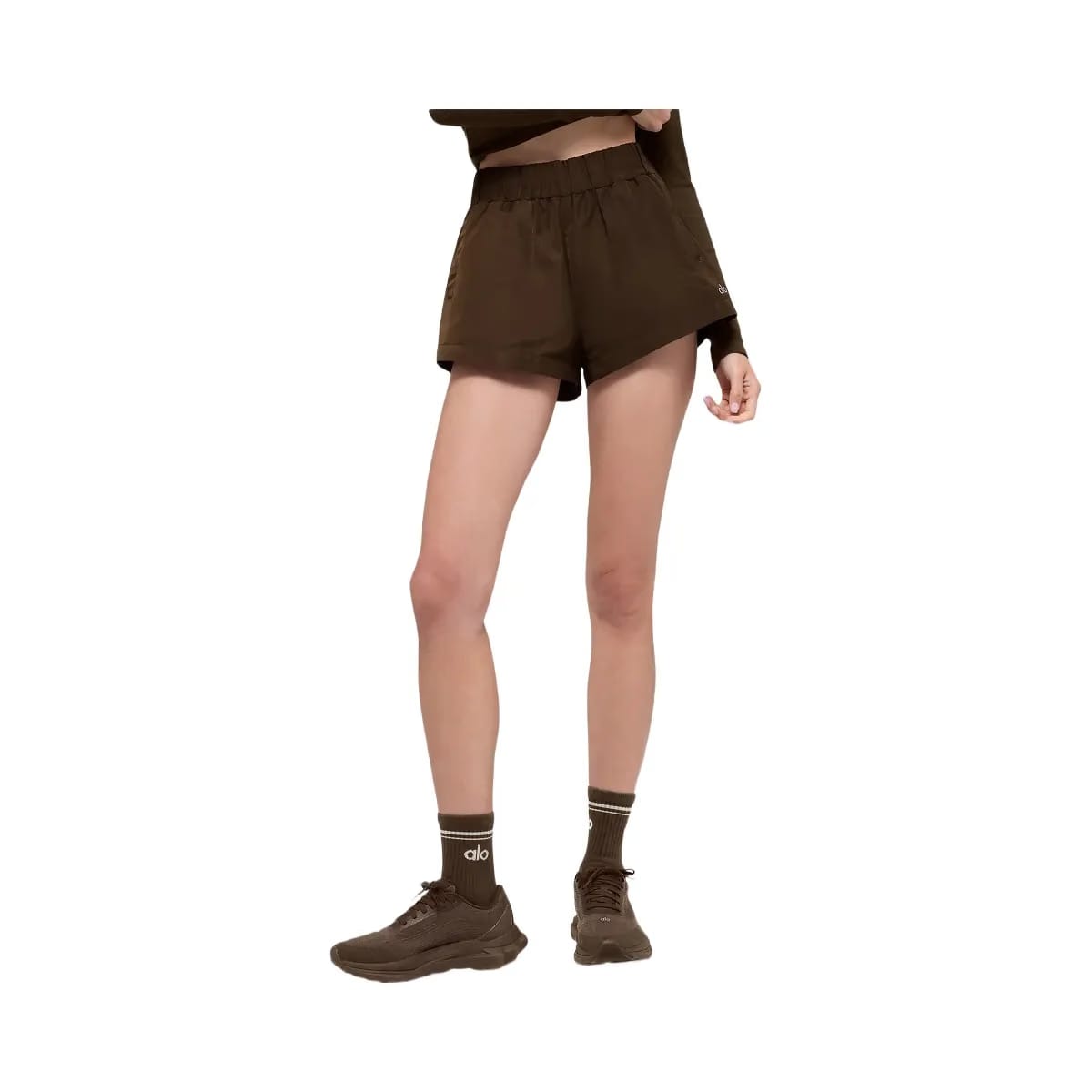 Alo Women's High-Waist Socialite Short - Espresso