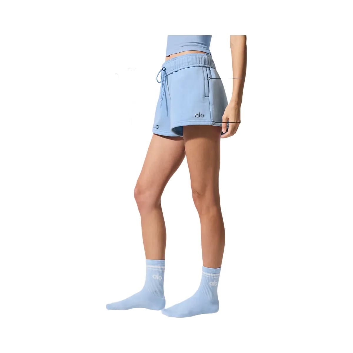 Alo Women's Accolade Short - Seashell Blue