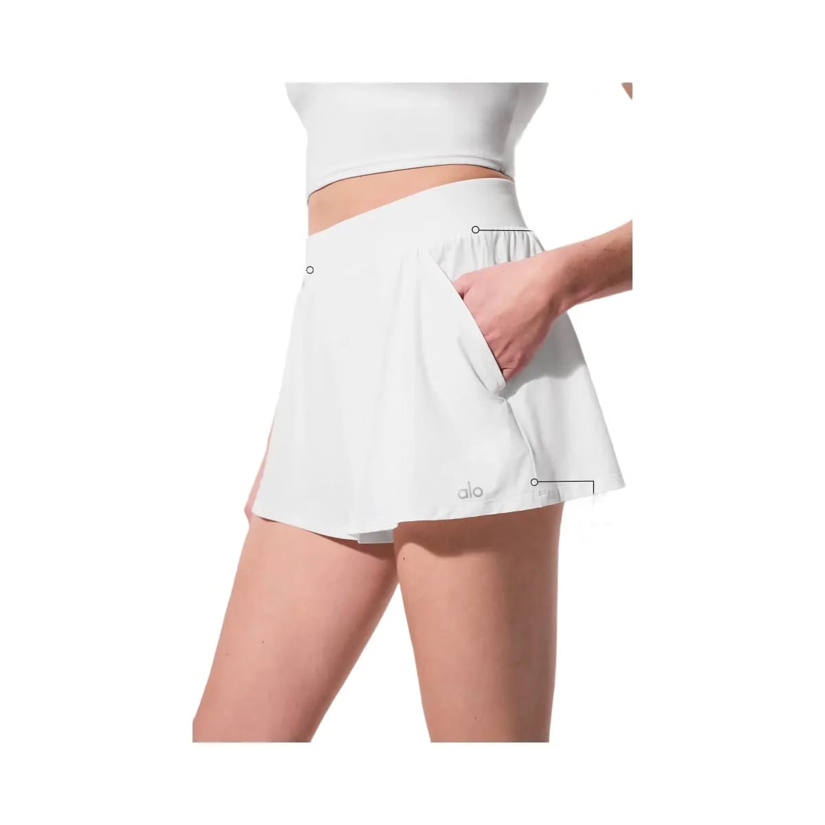 Alo Women's Breezy Short - White