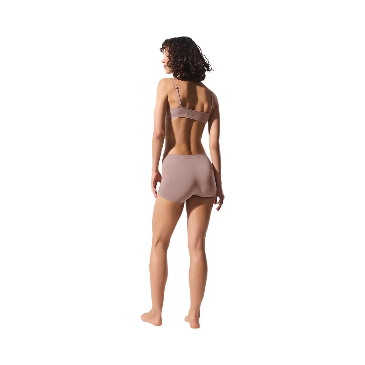 Alo Women's Sheer Glow Boyshort - Taupe