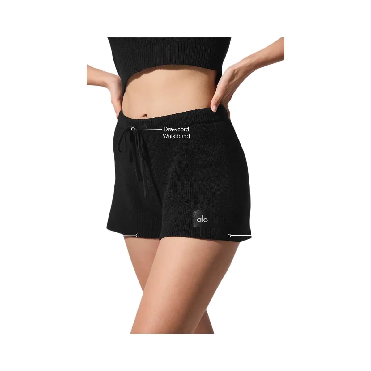 Alo Women's Supernatural Sweater Short - Black