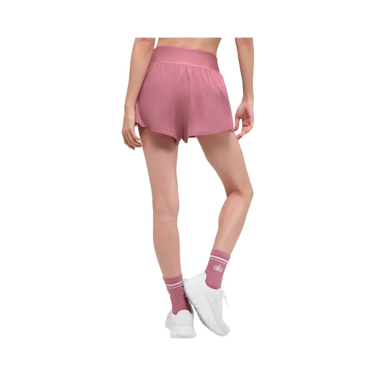 Alo Women's V-Cute Running Short - Pink Wild Rose
