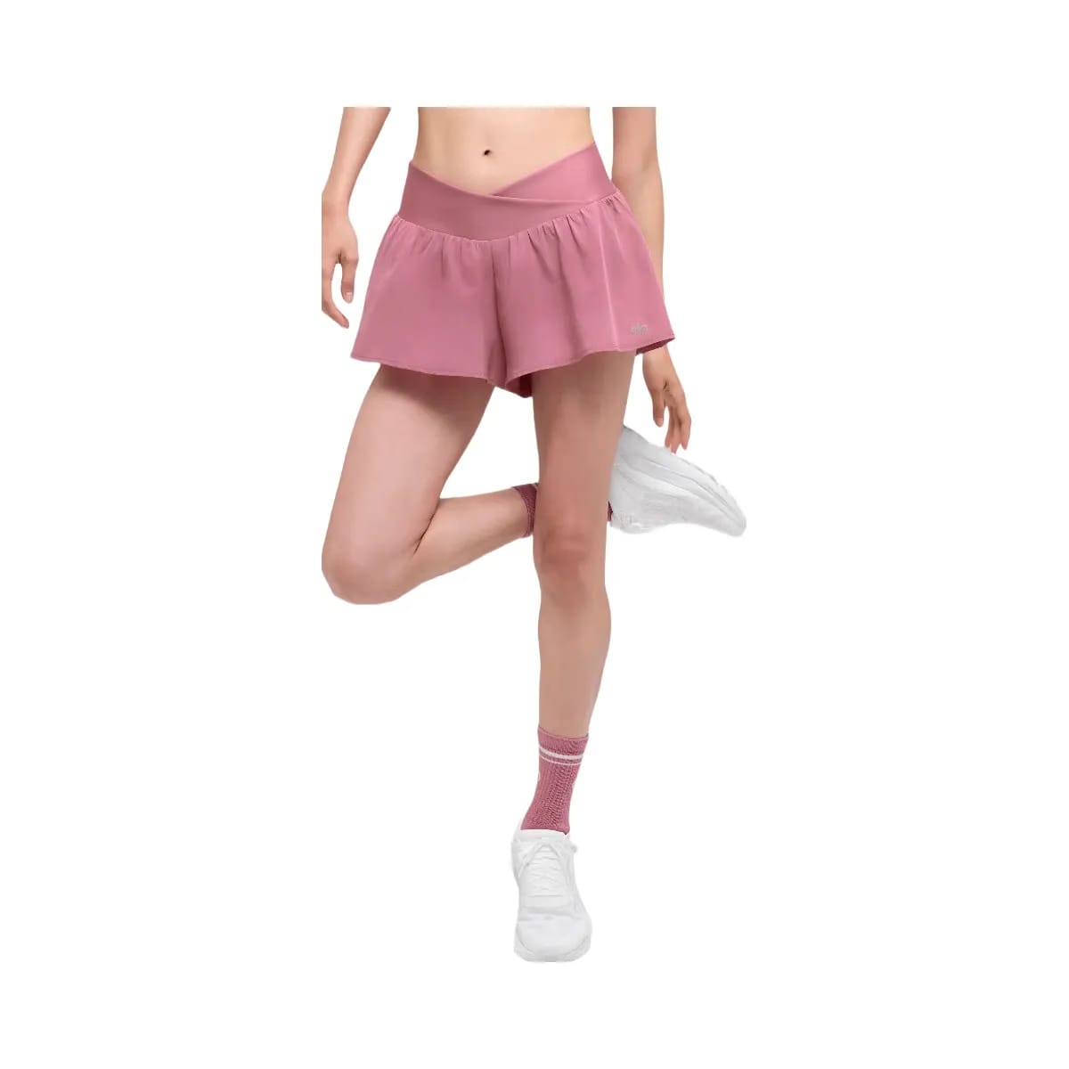 Alo Women's V-Cute Running Short - Pink Wild Rose