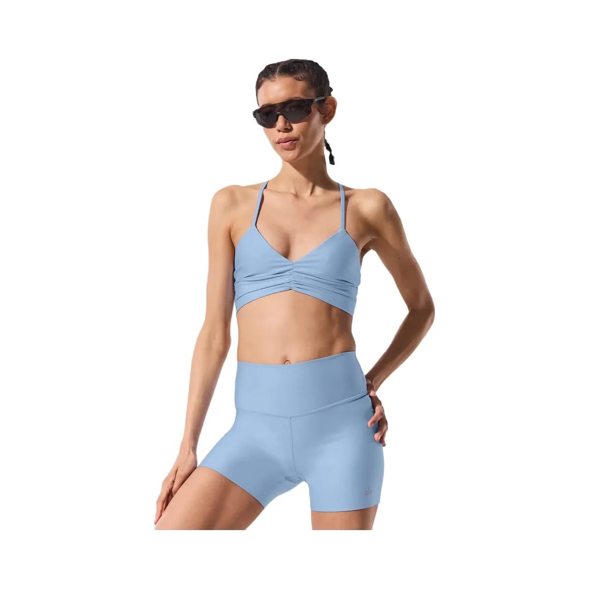 Alo Women's 5" Airlift Energy Short - Seashell Blue