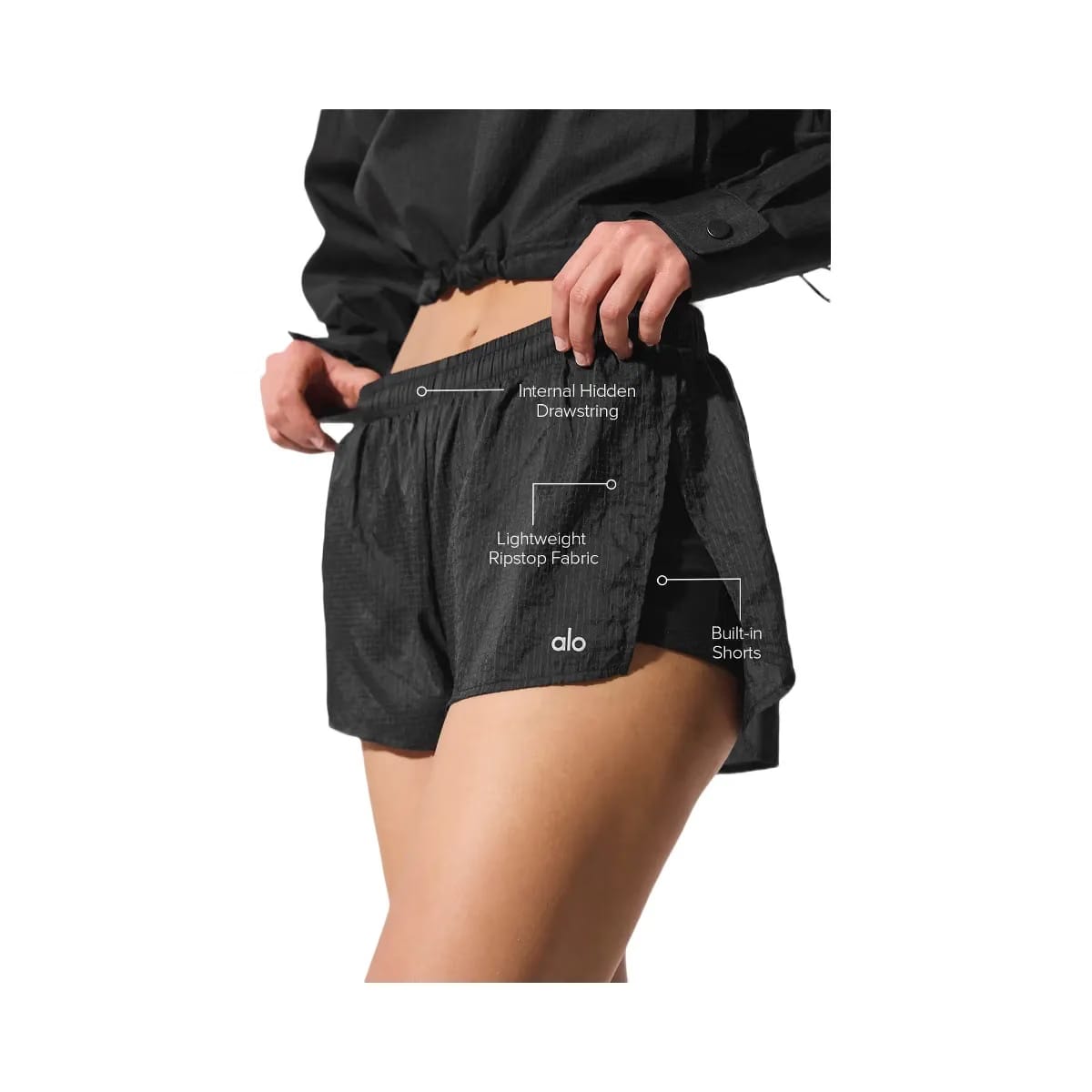 Alo Women's Game Time Short - Black
