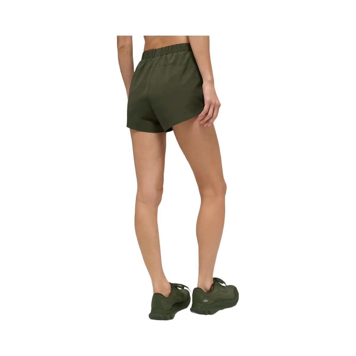 Alo Women's Playmaker Dolphin Short - Green Olive