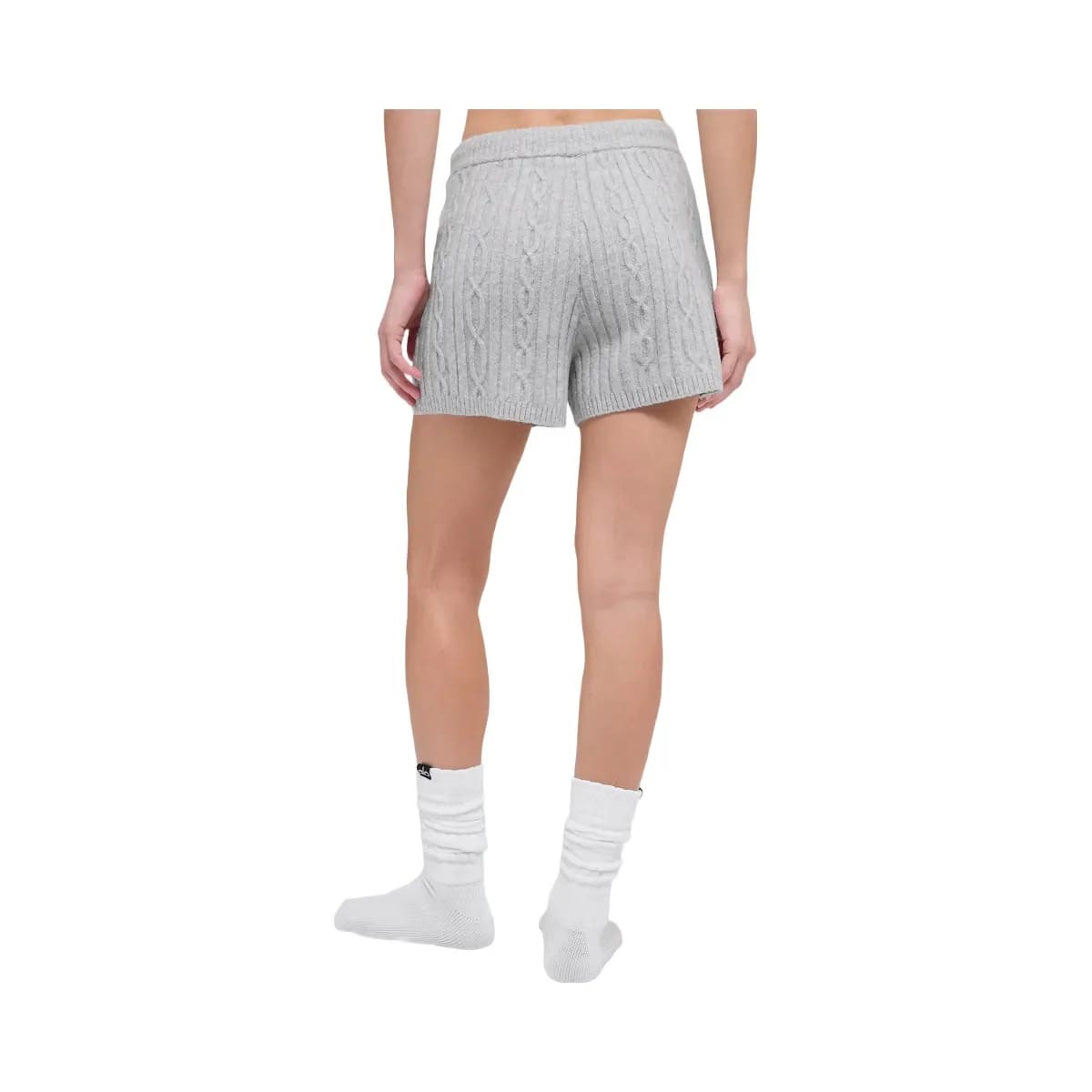 Alo Women's Cable Knit Winter Bliss Short - Athletic Heather Grey