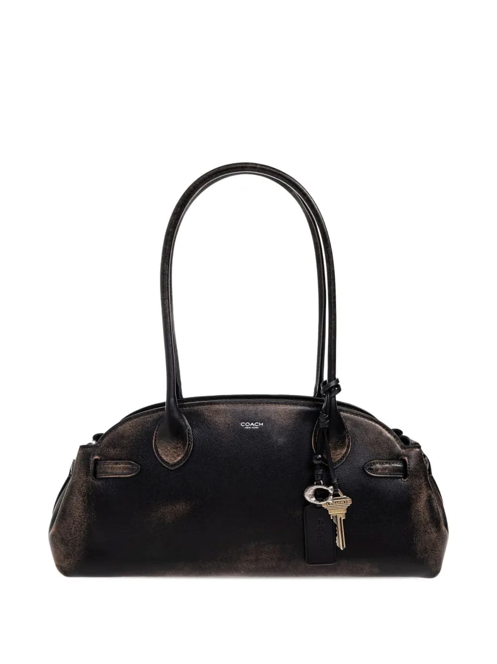 Empire leather key-charm tote bag