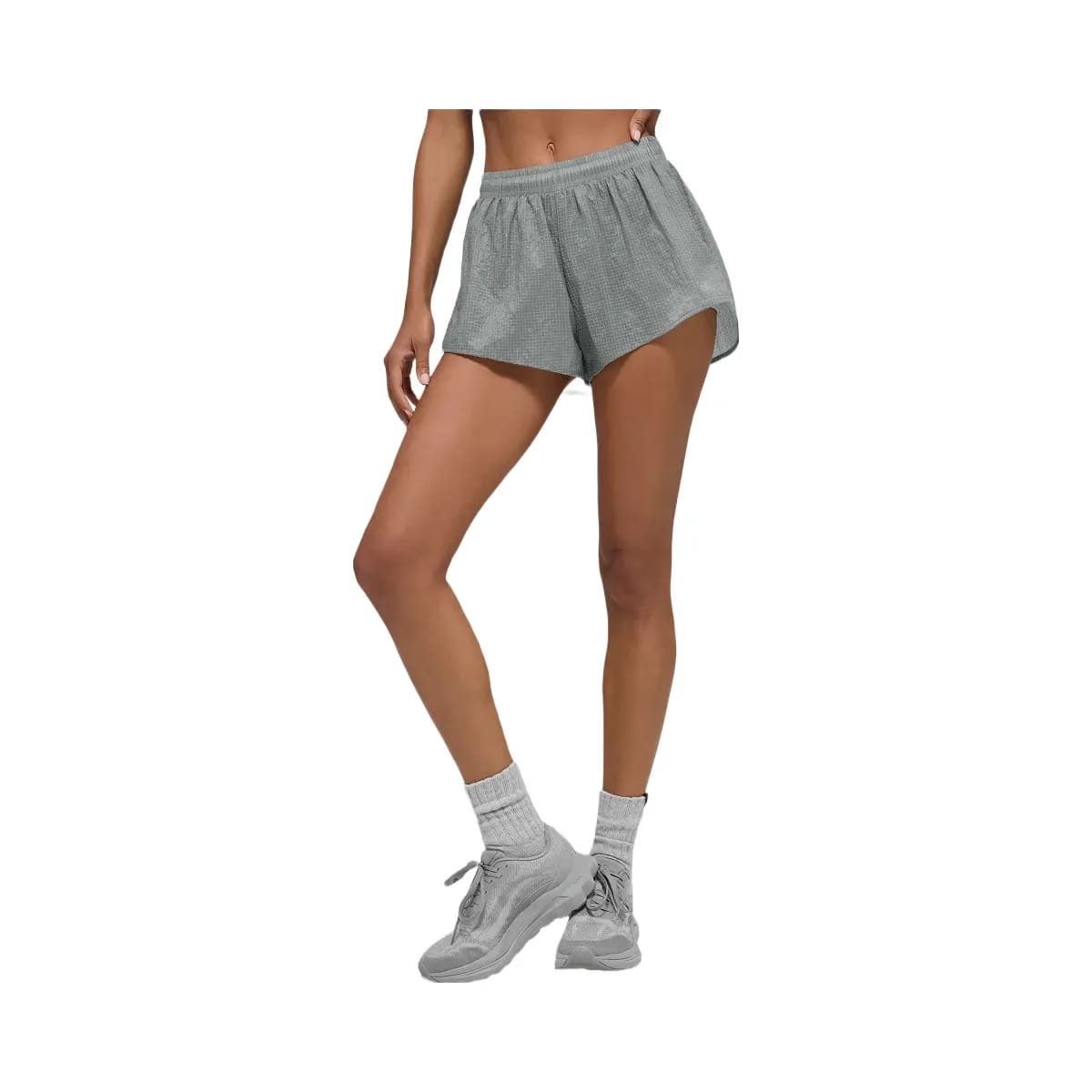 Alo Women's Game Time Short - Lunar Grey