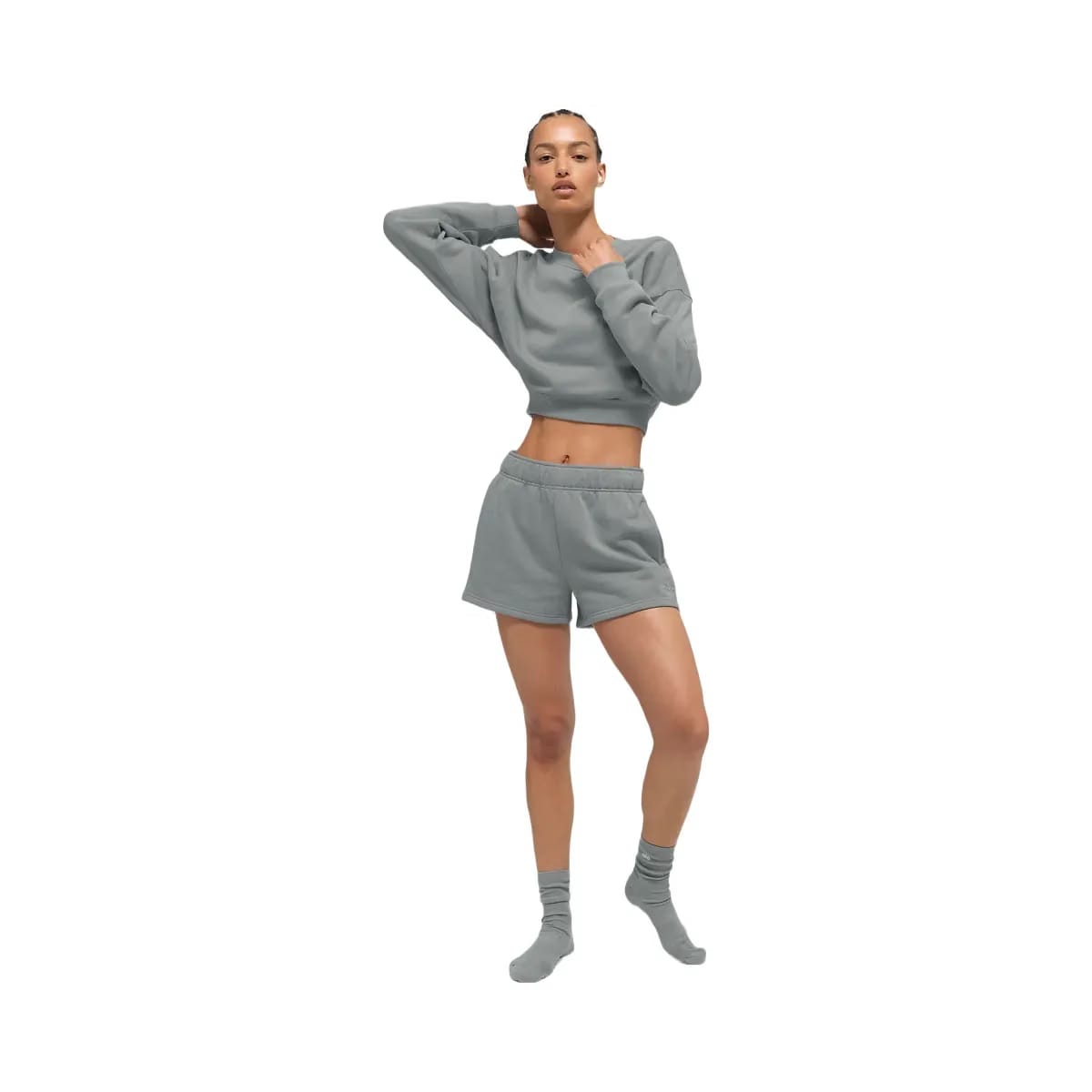 Alo Women's Accolade Short - Lunar Grey