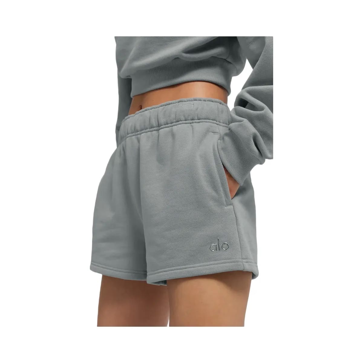 Alo Women's Accolade Short - Lunar Grey