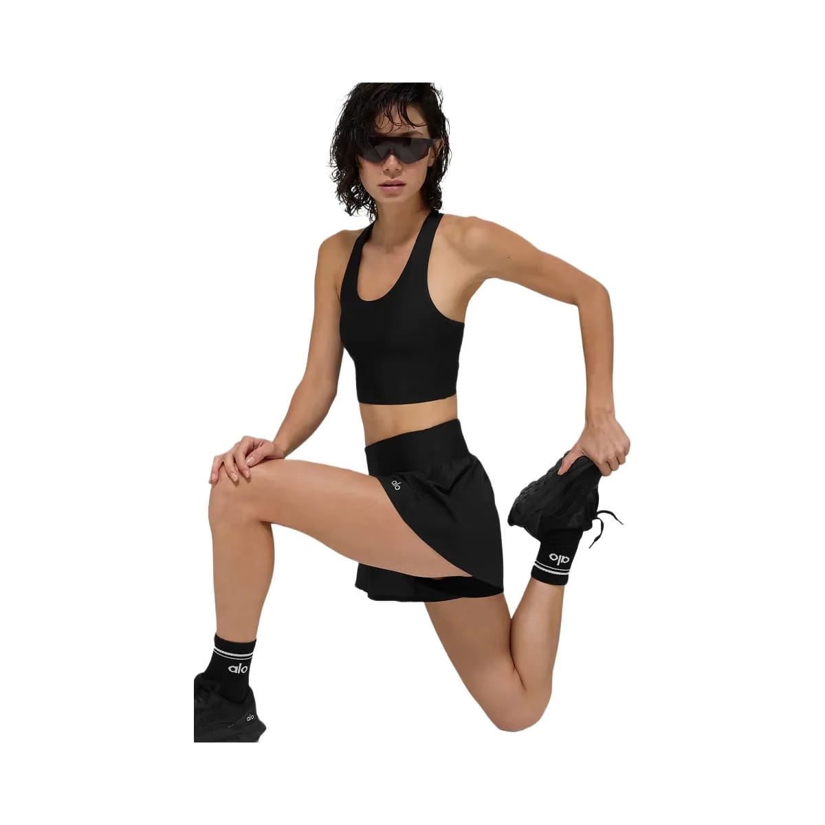 Alo Women's Victory Running Short - Black