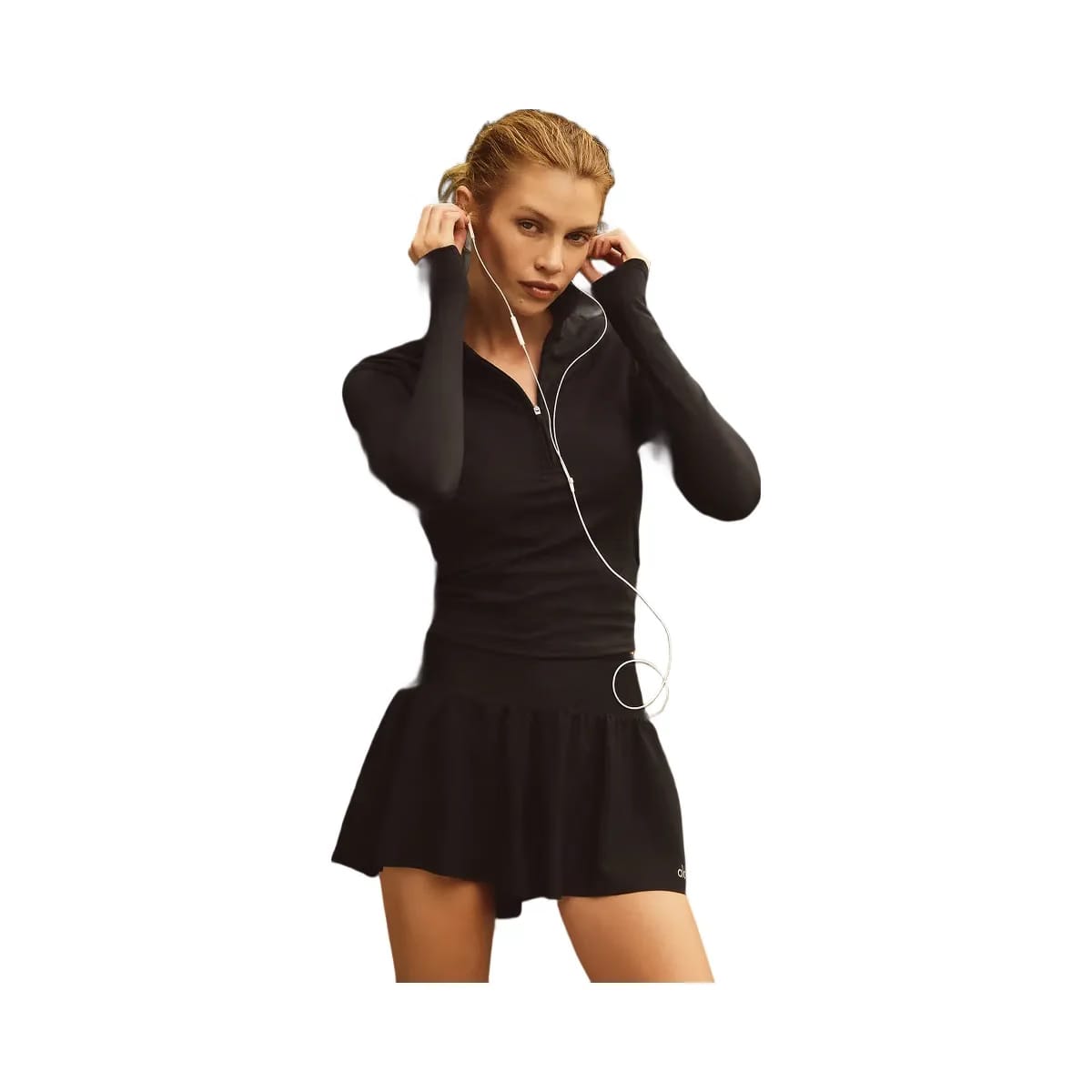 Alo Women's Victory Running Short - Black