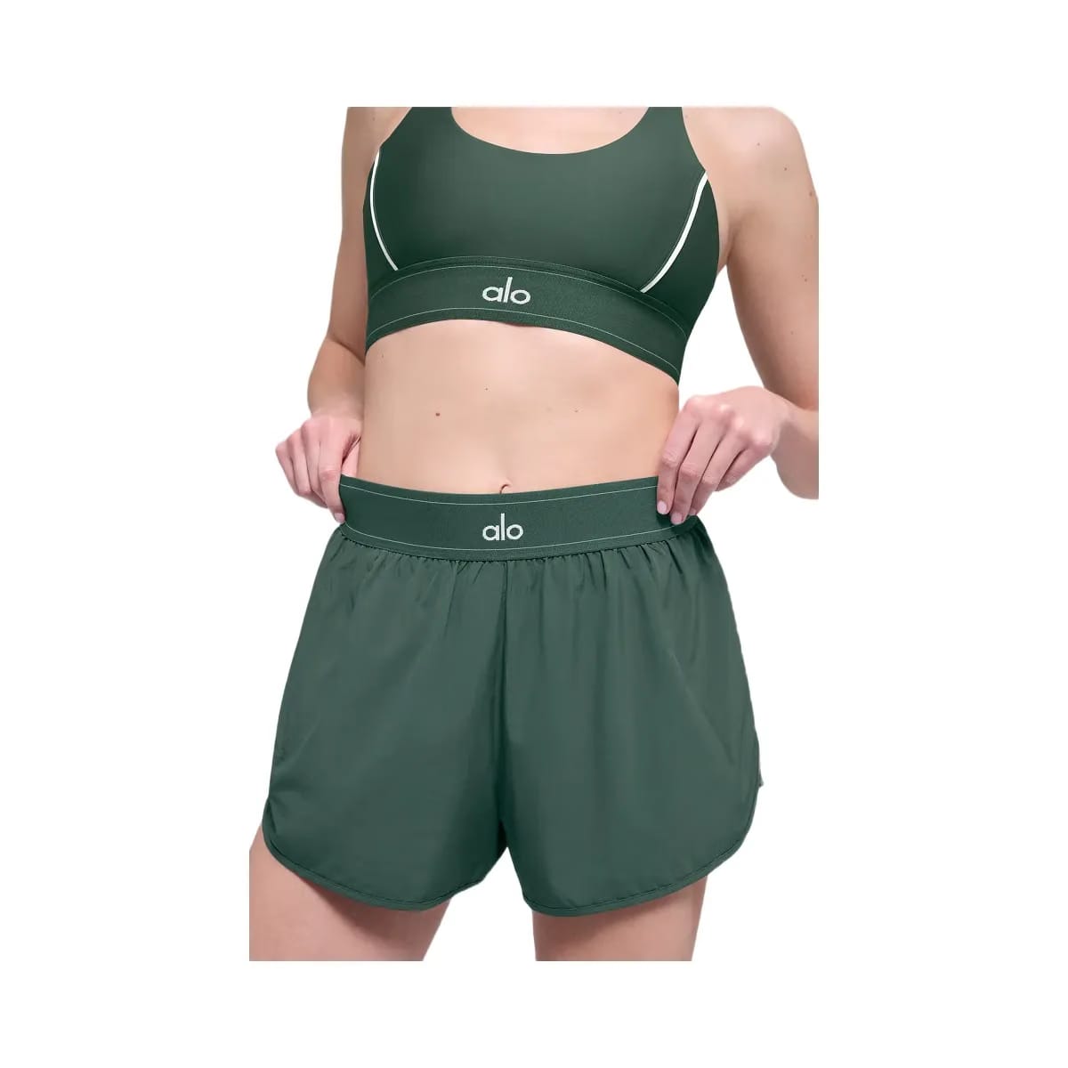 Alo Women's Match Point Short - Clover Green