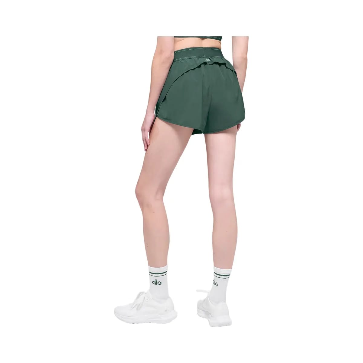 Alo Women's Match Point Short - Clover Green