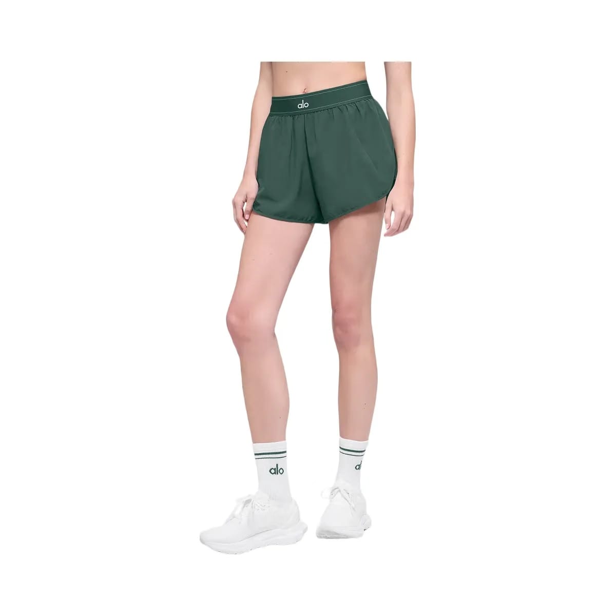 Alo Women's Match Point Short - Clover Green