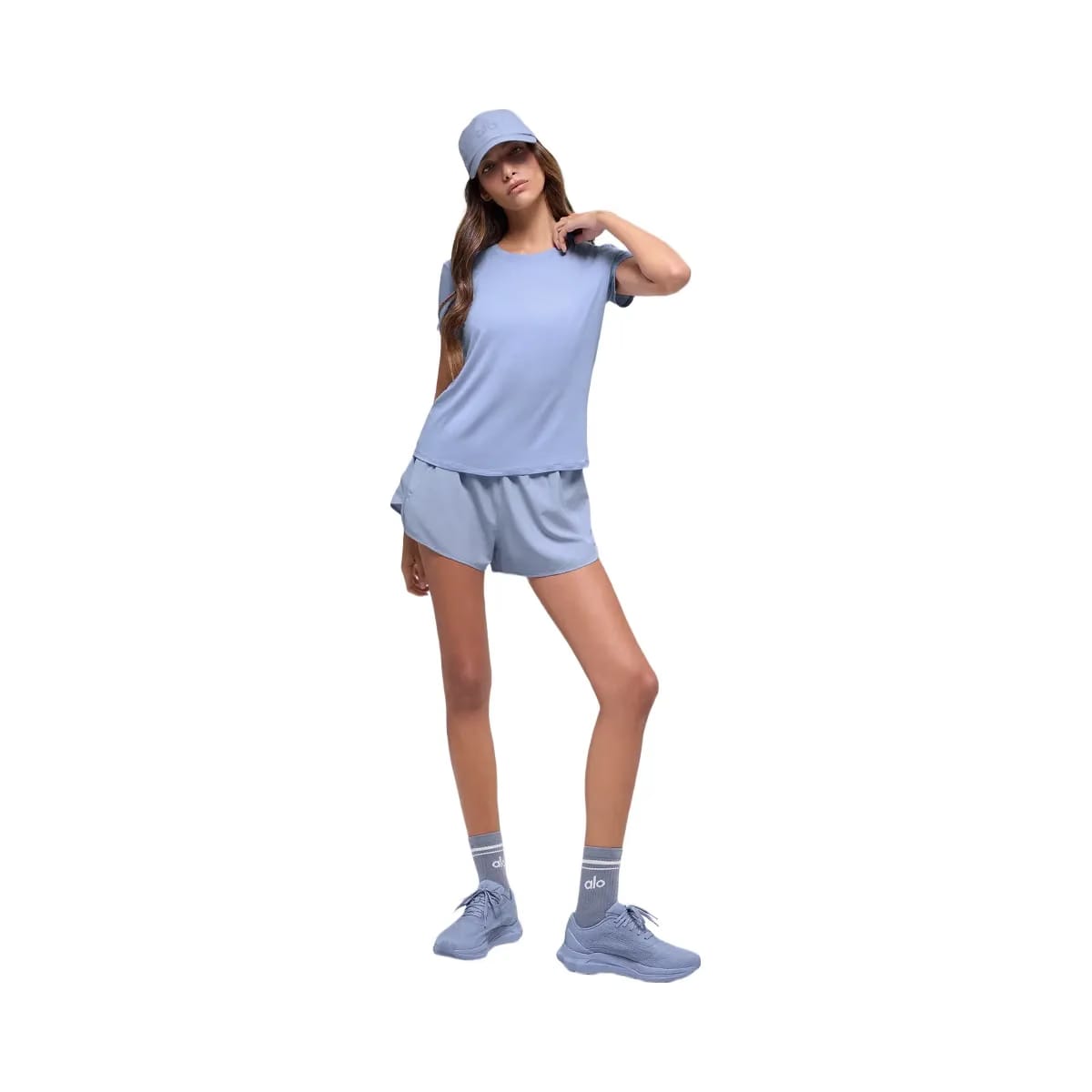 Alo Women's Match Point Short - Winter Frost