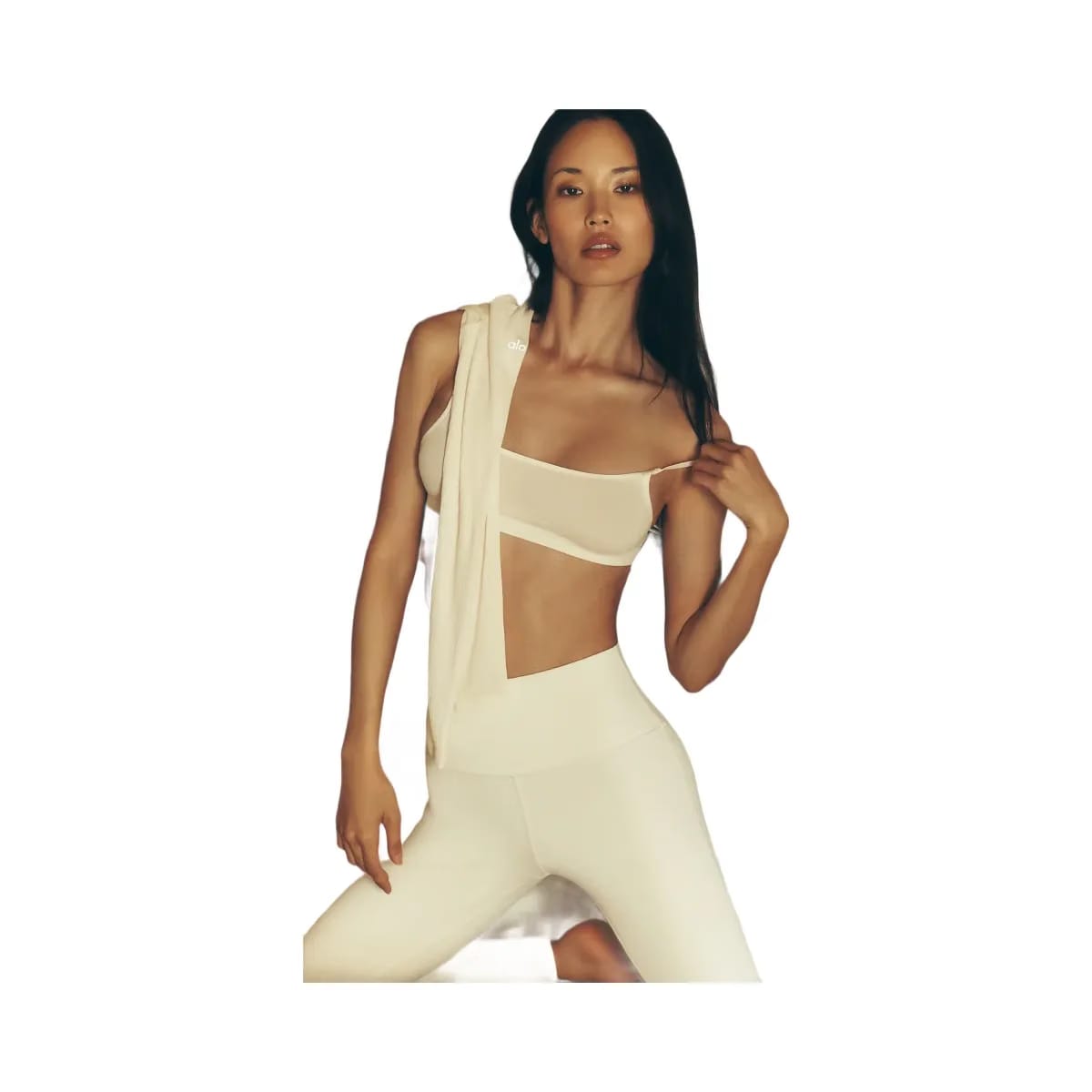 Alo Women's Sheer Glow Bra - Ivory