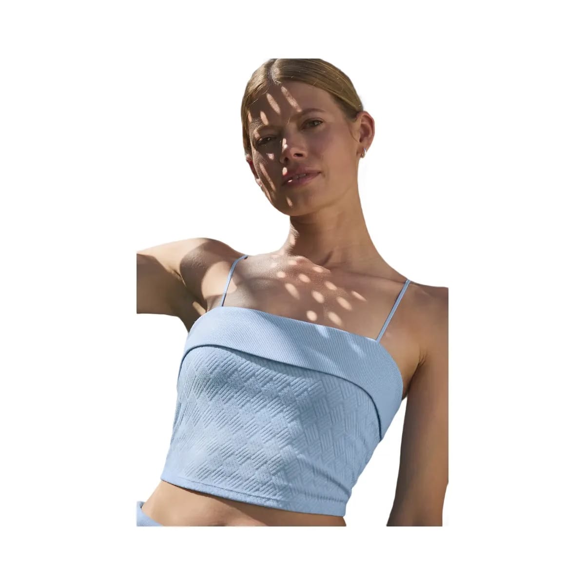 Alo Women's Doubles Only Bra Tank - Seashell Blue