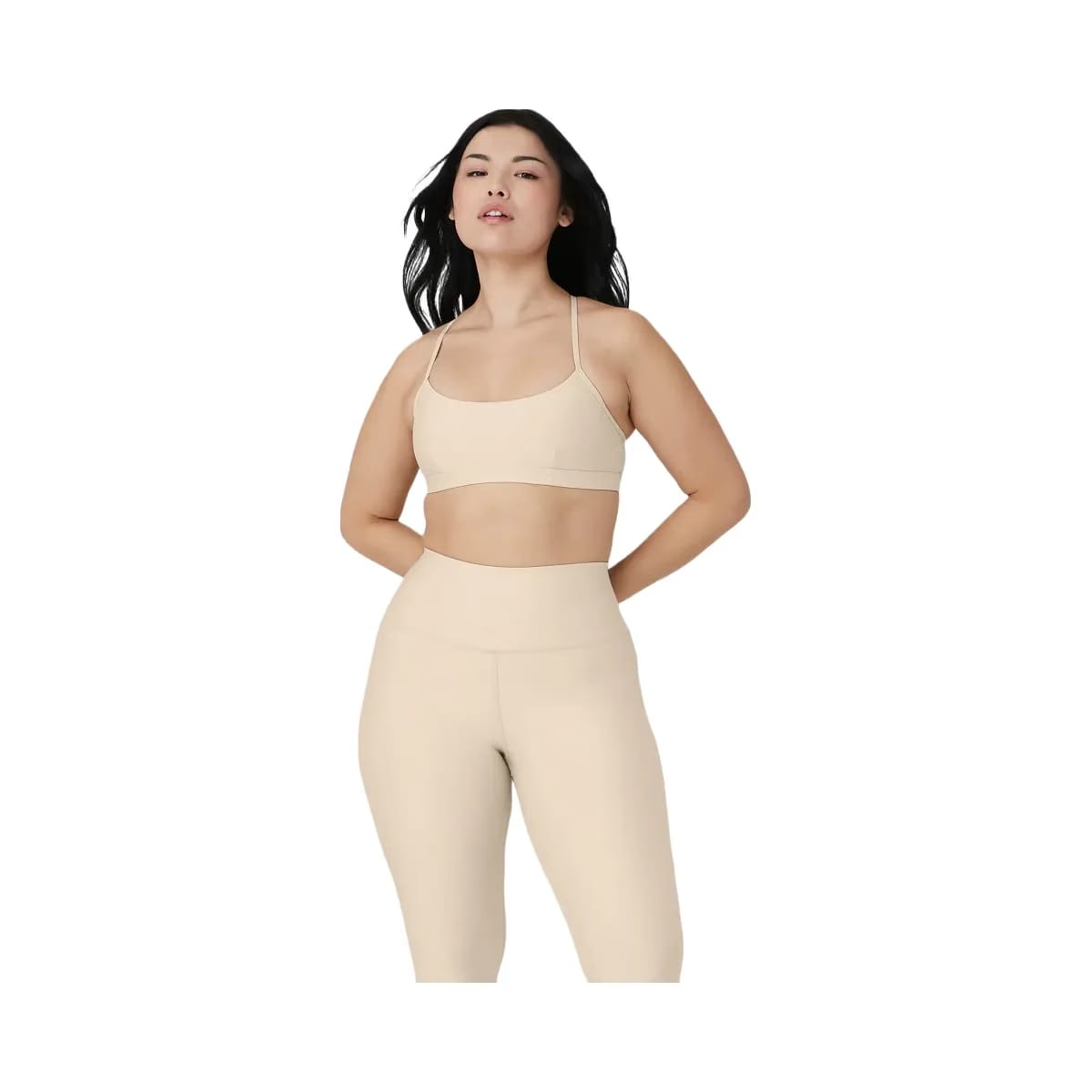 Alo Women's Airlift Intrigue Bra - Macadamia