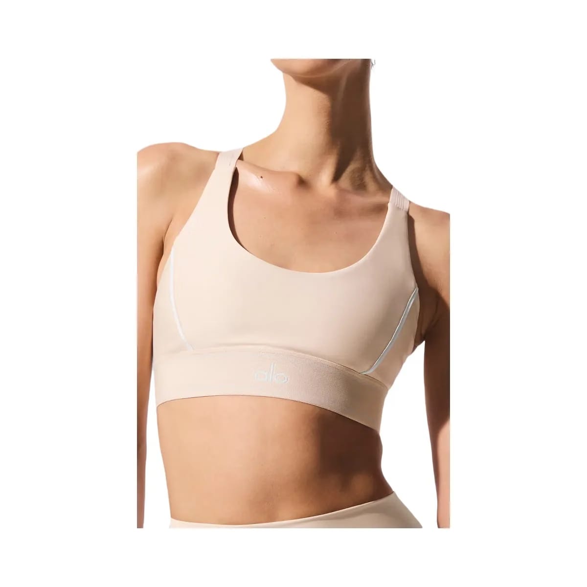 Alo Women's Airlift Suit Up Bra - Macadamia/White