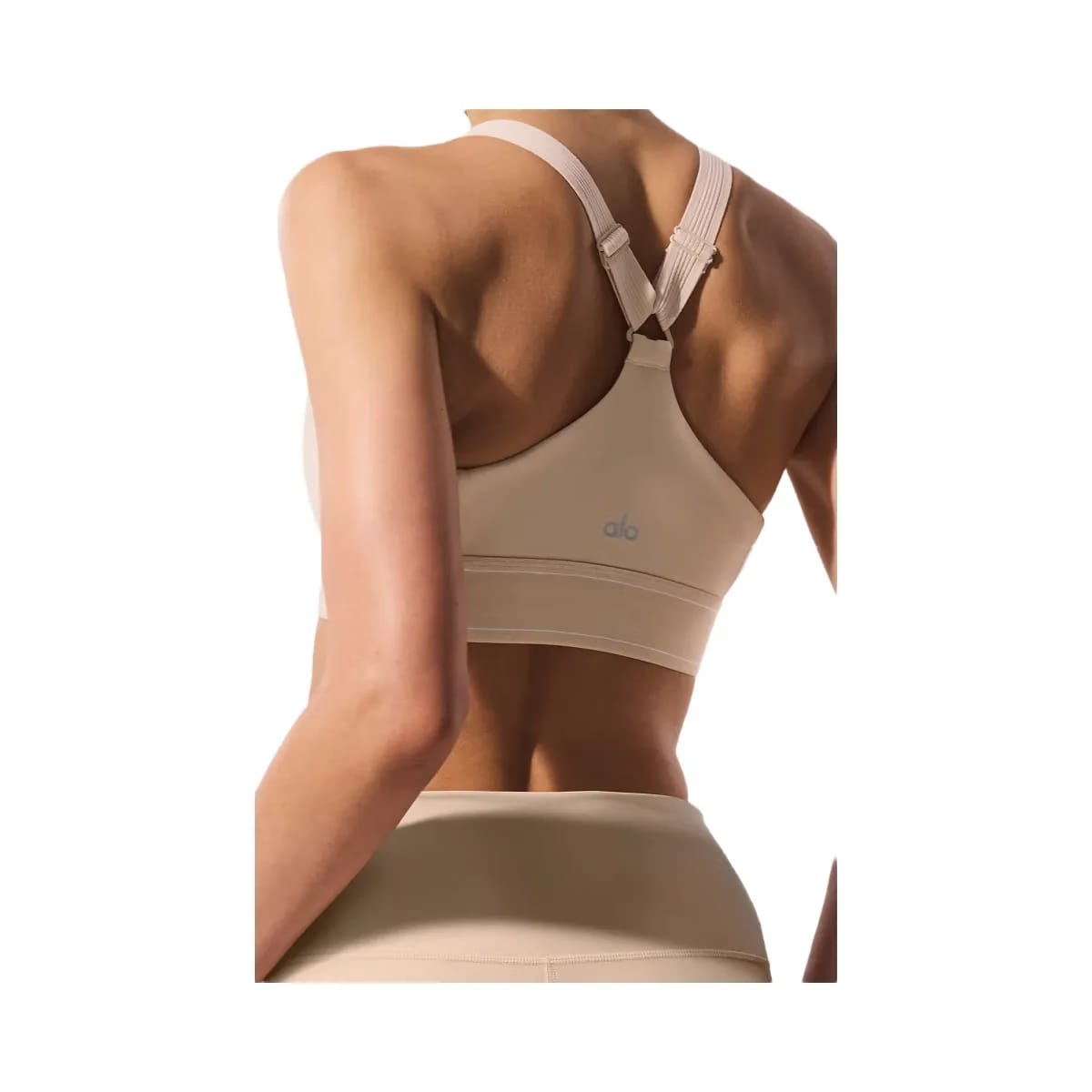 Alo Women's Airlift Suit Up Bra - Macadamia/White
