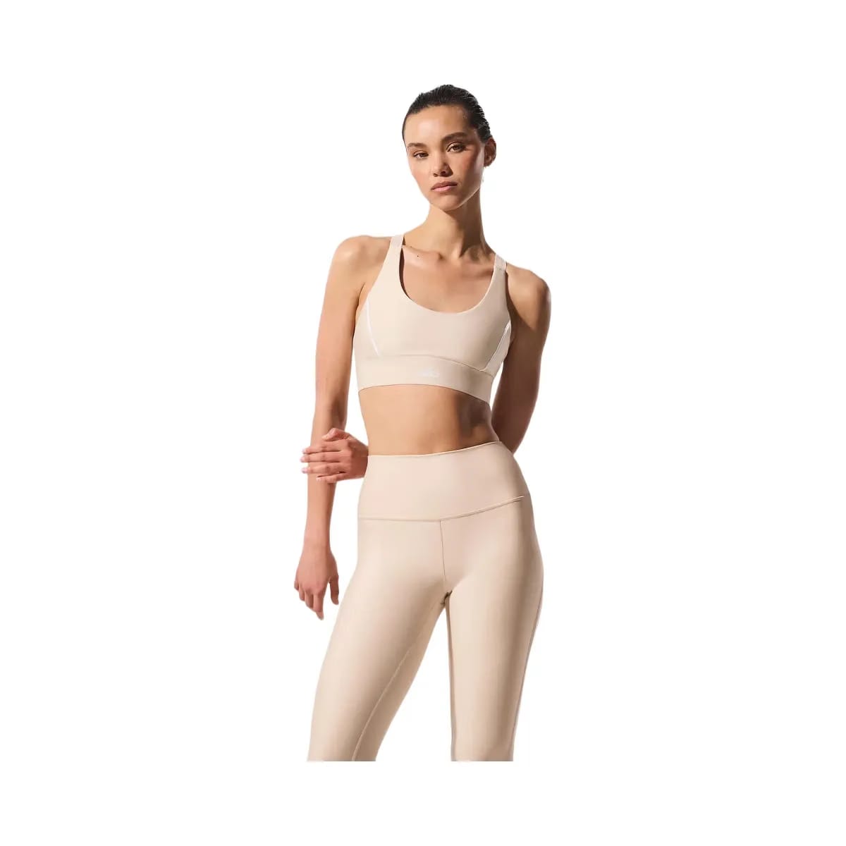 Alo Women's Airlift Suit Up Bra - Macadamia/White