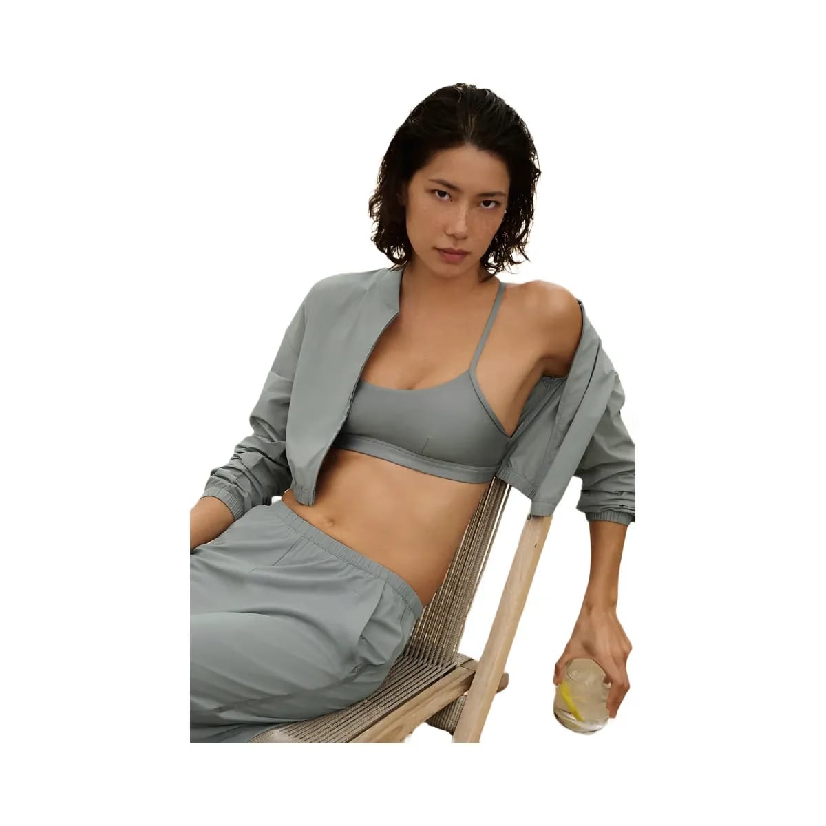 Alo Women's Airlift Intrigue Bra - Lunar Grey