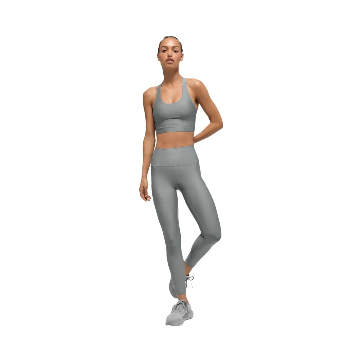 Alo Women's Airlift Super Sleek Bra Tank - Lunar Grey