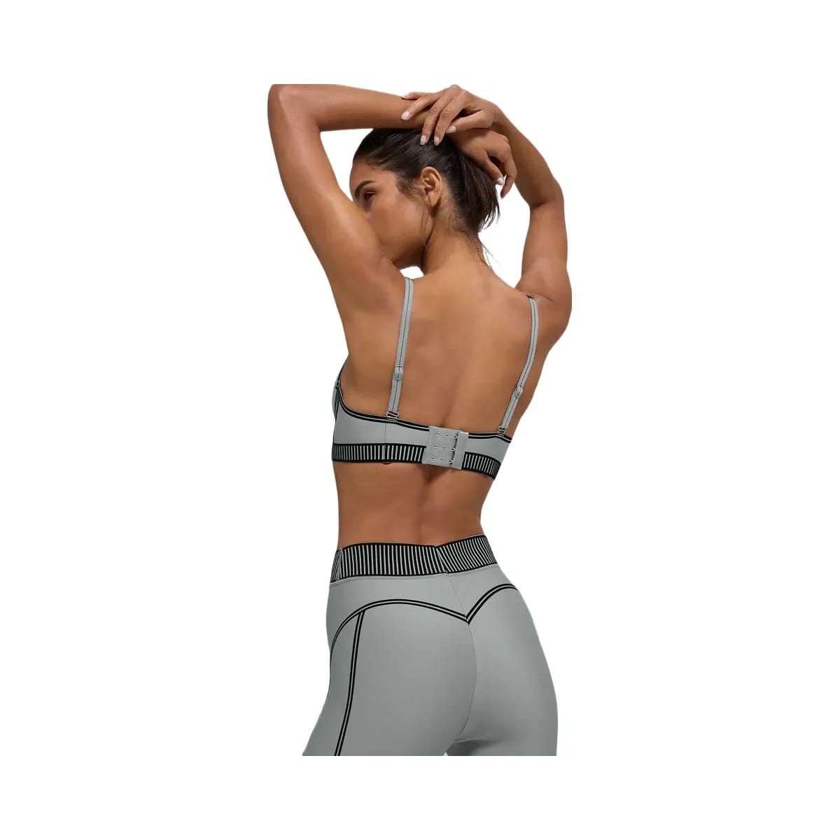 Alo Women's Airlift Line Up Bra - Lunar Grey