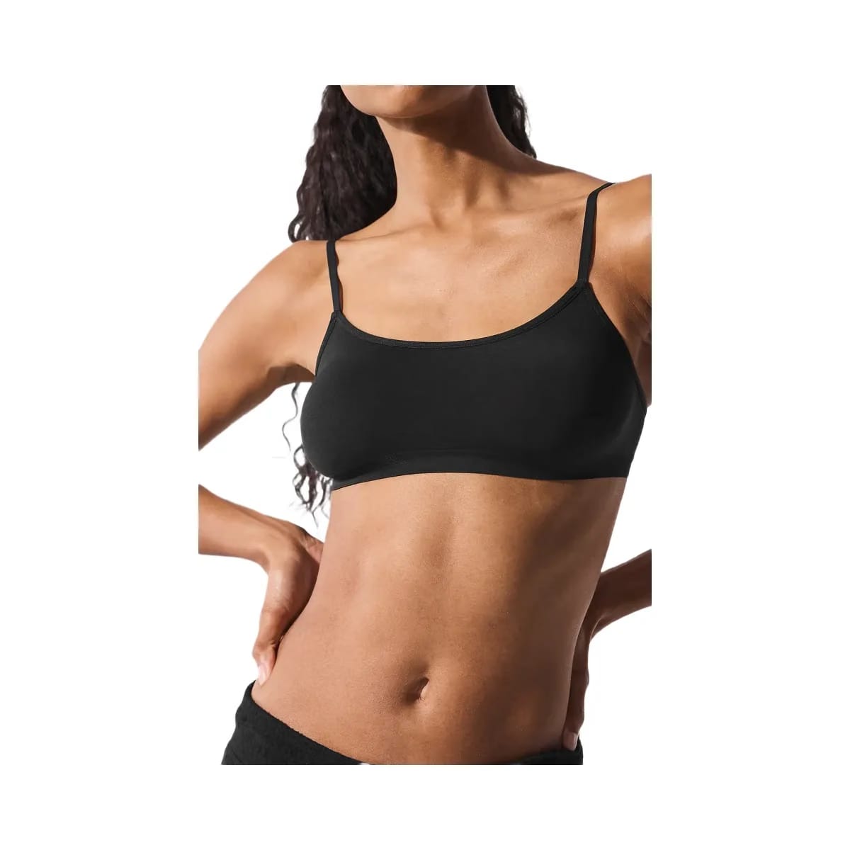 Alo Women's Sheer Glow Bra - Black