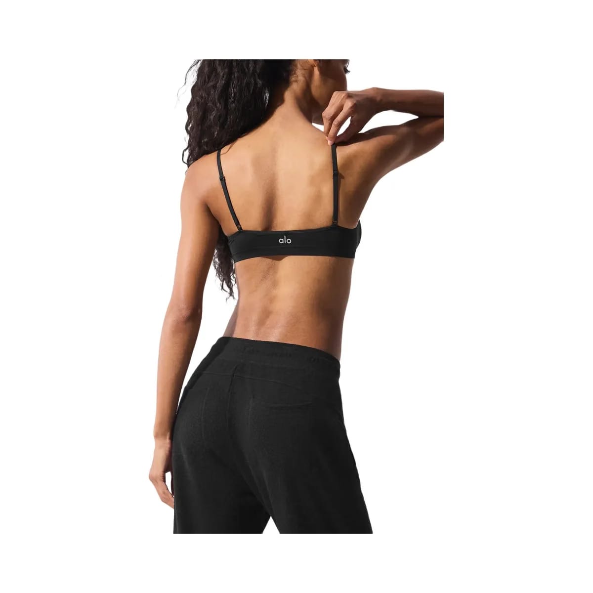 Alo Women's Sheer Glow Bra - Black