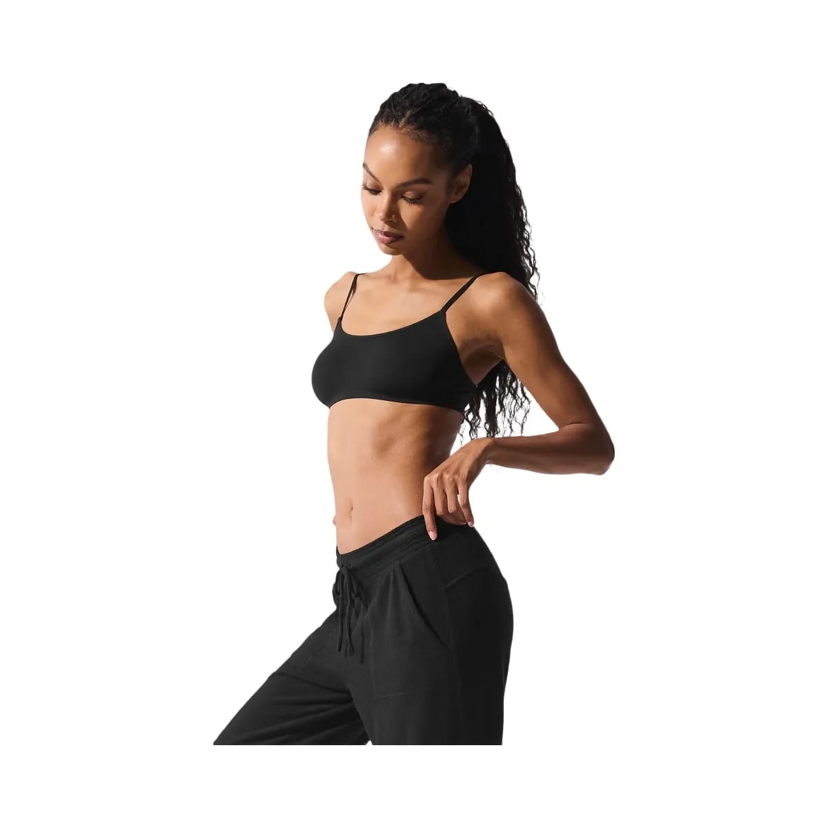 Alo Women's Sheer Glow Bra - Black