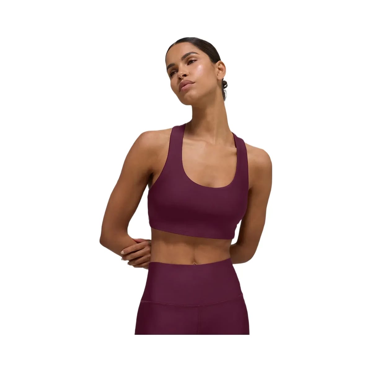 Alo Women's Airlift Advantage Racerback Bra - Burgundy