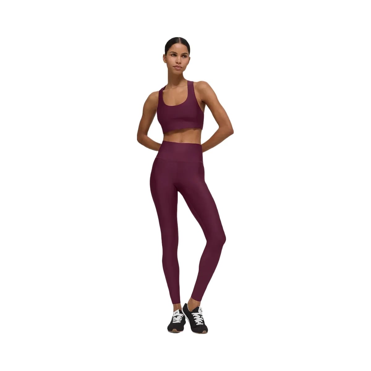 Alo Women's Airlift Advantage Racerback Bra - Burgundy