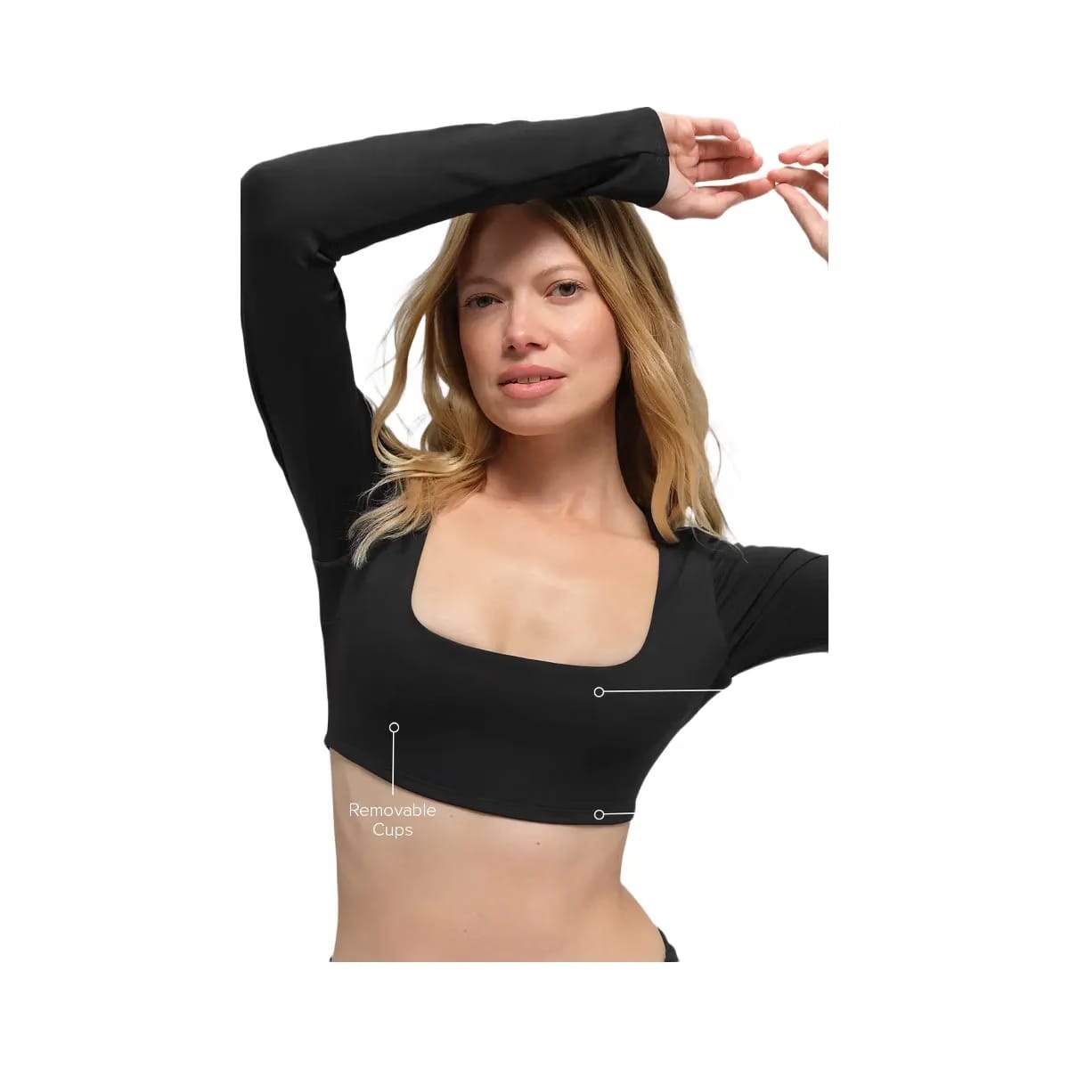 Alo Women's ALO Softsculpt Precision Long Sleeve Bra - Black