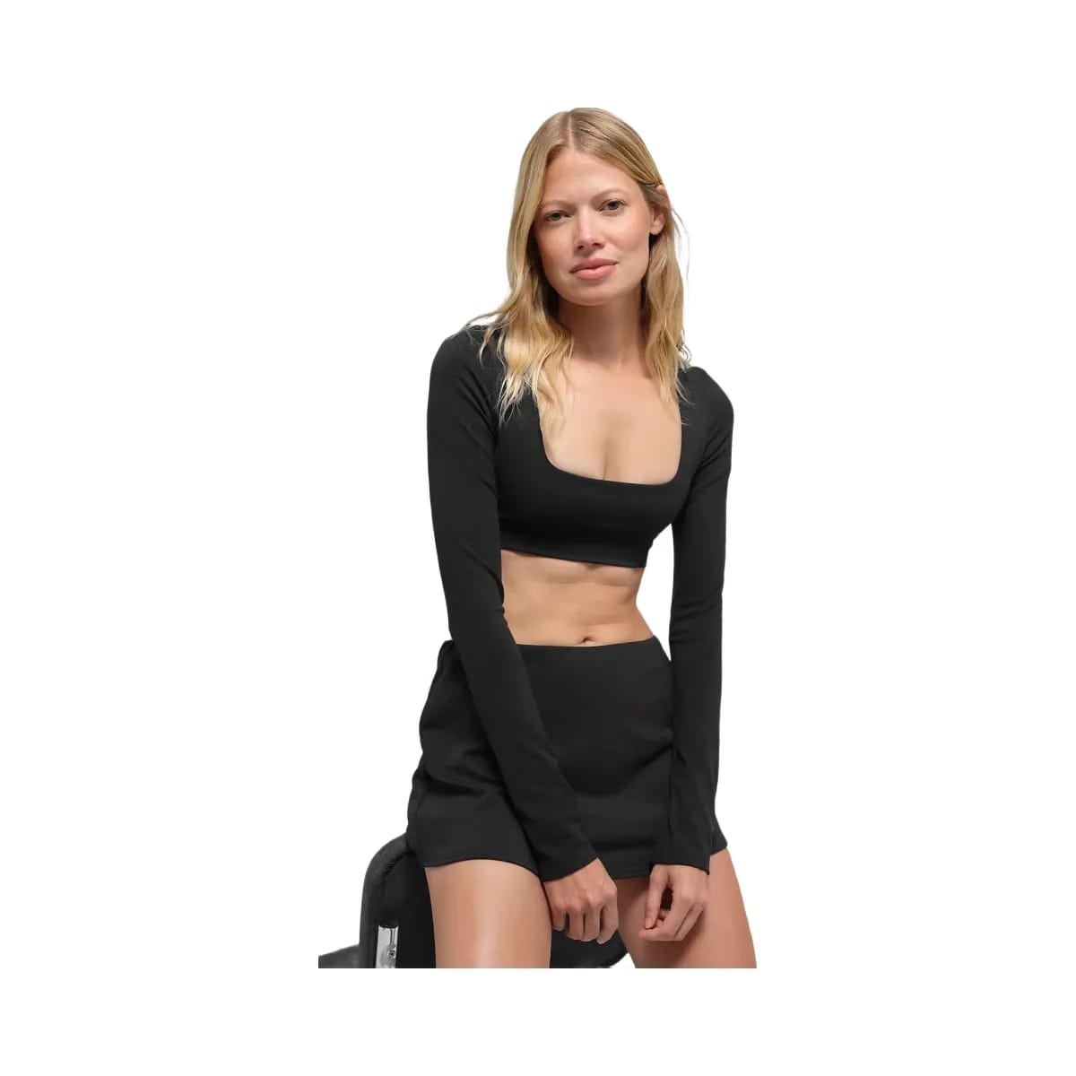 Alo Women's ALO Softsculpt Precision Long Sleeve Bra - Black